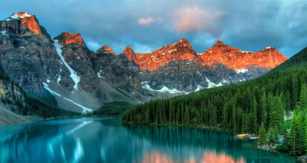 Lake and Mountain of canada-1