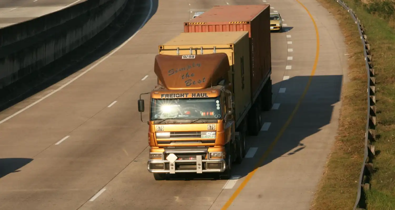 Truck Traveling a Highway