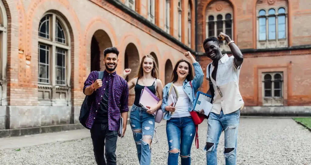 International student image smiling