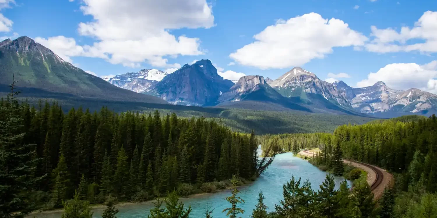 Banff National Park Under the Blue Sky