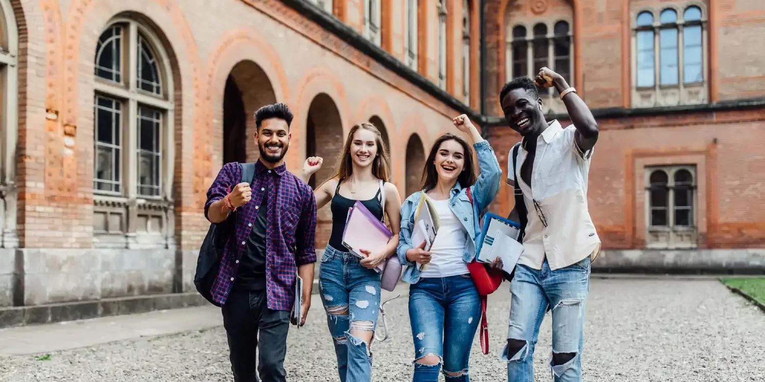 International student image smiling