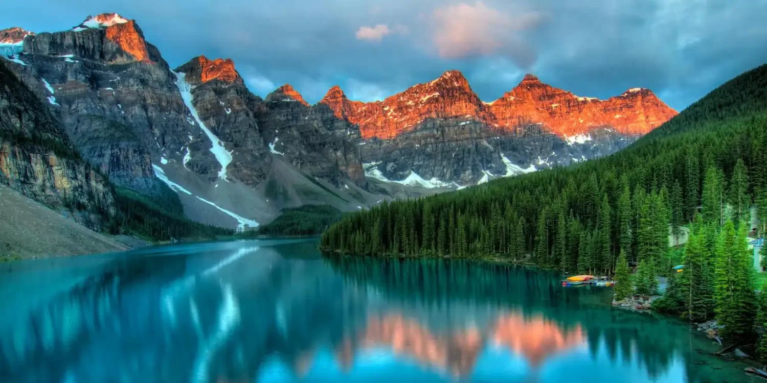 Lake and Mountain of canada